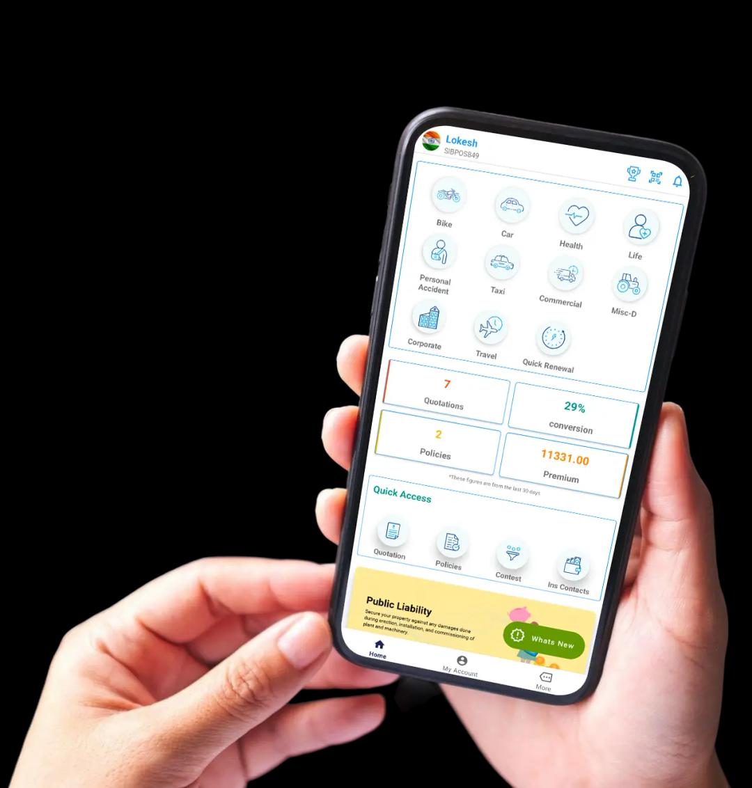 Square Insurance POSP Mobile App Square Insurance POSP Mobile App